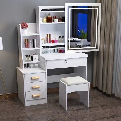 White makeup desk - makeup,