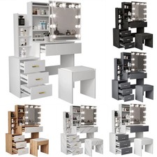 Dressing Table With Led Mirror