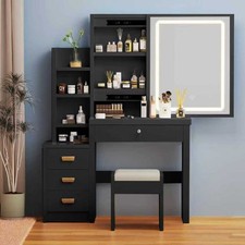 Black Dressing Table With