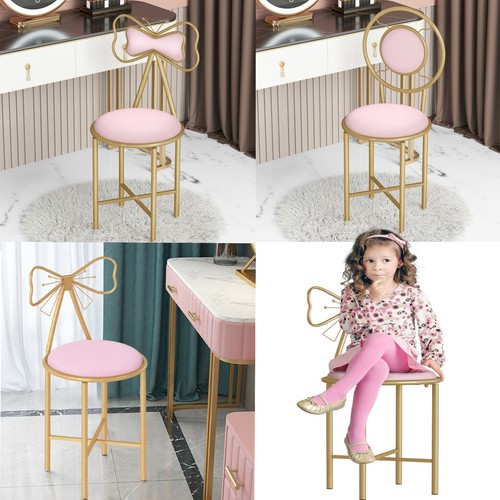 Pink velvet vanity stool - velvet,