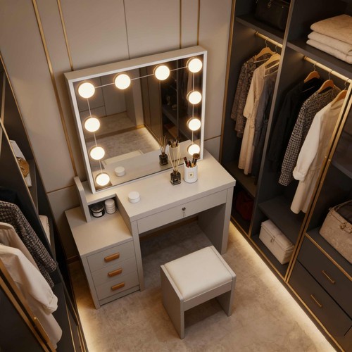 Dressing table with drawers - dressing,